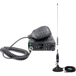PNI CB Escort HP 8900 ASQ Kit radio, 12-24 V + S75 Antenne CB avec embase magnétique, Talkie walkie - Publicité PNI CB Escort HP 8900 ASQ Kit radio, 12-24 V + S75 Antenne CB avec embase magnétique, Talkie walkie - Publicité
