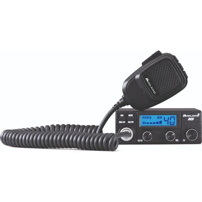 Midland Émetteur CB véhicule compact avec écran multicolore et fonction VOX, Talkie walkie, Noir - Publicité Midland Émetteur CB véhicule compact avec écran multicolore et fonction VOX, Talkie walkie, Noir - Publicité