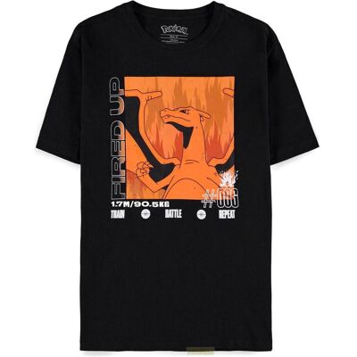 Difuzed, Hommes, T-shirt, POKEMON - Dracaufeu - T-shirt Homme (M), Noir, (M) - Publicité Difuzed, Hommes, T-shirt, POKEMON - Dracaufeu - T-shirt Homme (M), Noir, (M) - Publicité