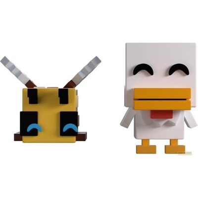 Youtooz Minecraft Vinyl Figuren Bee and Chicken Monitor Buddiez - Publicité Youtooz Minecraft Vinyl Figuren Bee and Chicken Monitor Buddiez - Publicité