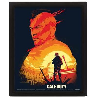 Cadre Pyramid 3D Call Of Duty Sunset - Publicité Cadre Pyramid 3D Call Of Duty Sunset - Publicité