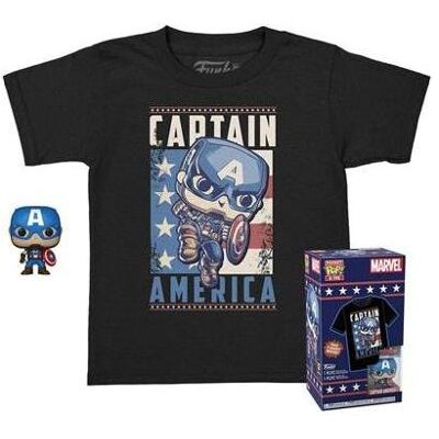 Funko MARVEL - Pocket POP N° xx - Captain America + T-shirt (M) - Publicité Funko MARVEL - Pocket POP N° xx - Captain America + T-shirt (M) - Publicité