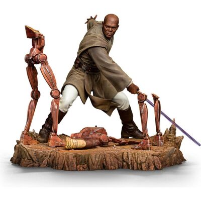 Iron Studios Star Wars Art Scale Statue 1/10 Mace Windu 18 cm - Publicité Iron Studios Star Wars Art Scale Statue 1/10 Mace Windu 18 cm - Publicité