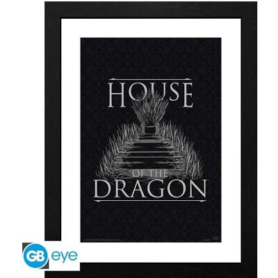 GB Eye House of the Dragon Framed Print Cornice Iron Throne, Autres accessoires gaming, Multicolore, Noir - Publicité GB Eye House of the Dragon Framed Print Cornice Iron Throne, Autres accessoires gaming, Multicolore, Noir - Publicité