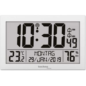 Réveil numérique Technoline WS 8016 - Horloge murale radio, blanc, avec température & humidité - Publicité Réveil numérique Technoline WS 8016 - Horloge murale radio, blanc, avec température & humidité - Publicité