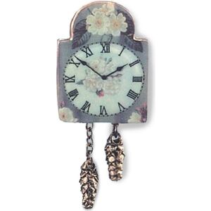 Reutter, Miniatures, 001.403/5 - Horloge murale "English Rose", miniature - Publicité Reutter, Miniatures, 001.403/5 - Horloge murale "English Rose", miniature - Publicité