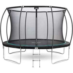 Salta Cosmos trampoline noir 427cm avec filet de sécurité et échelle - Publicité Salta Cosmos trampoline noir 427cm avec filet de sécurité et échelle - Publicité