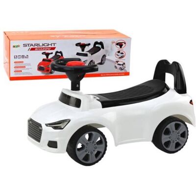 Lean Toys Voiture à dosseret QX-3396 Klaxon Boîte de rangement Blanc 17694 - Publicité Lean Toys Voiture à dosseret QX-3396 Klaxon Boîte de rangement Blanc 17694 - Publicité
