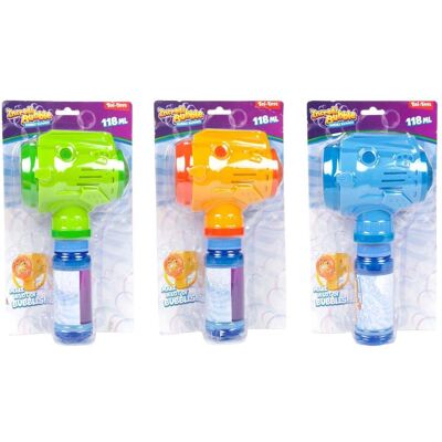 Toi-Toys Bulles de savon Bubble Blasterhammer assorti. 118ml BLK - Publicité Toi-Toys Bulles de savon Bubble Blasterhammer assorti. 118ml BLK - Publicité