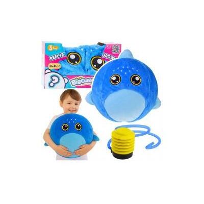 Lean Toys Wachsender Plüsch-Springball in Form eines blauen Hais, 50 cm - Publicité Lean Toys Wachsender Plüsch-Springball in Form eines blauen Hais, 50 cm - Publicité