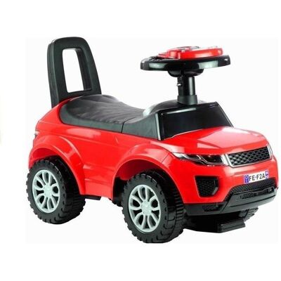 Lean Toys La voiture est conduite à pied avec les phares allumés - Publicité Lean Toys La voiture est conduite à pied avec les phares allumés - Publicité