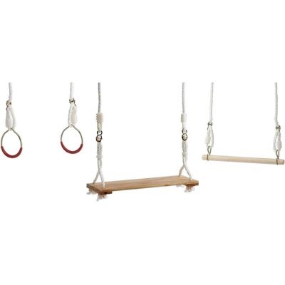 Idena Turnschaukel Set Brettschaukel Trapezschaukel Turnringe - Publicité Idena Turnschaukel Set Brettschaukel Trapezschaukel Turnringe - Publicité