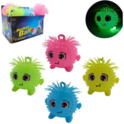 Magni Balle tampon Monstre avec lumière vert, rose, jaune, bleu 16cm 4 couleurs différentes - Publicité Magni Balle tampon Monstre avec lumière vert, rose, jaune, bleu 16cm 4 couleurs différentes - Publicité