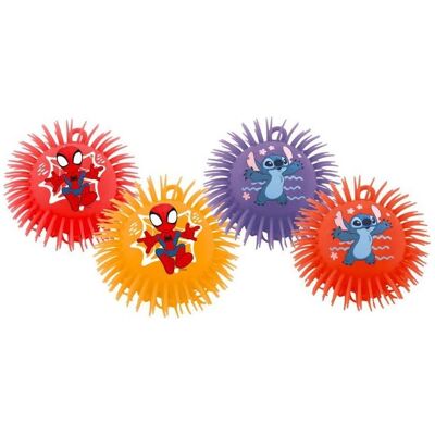 Magni John Pufferball Disney Stitch / Spidey 23cm 4fach sortiert - Publicité Magni John Pufferball Disney Stitch / Spidey 23cm 4fach sortiert - Publicité