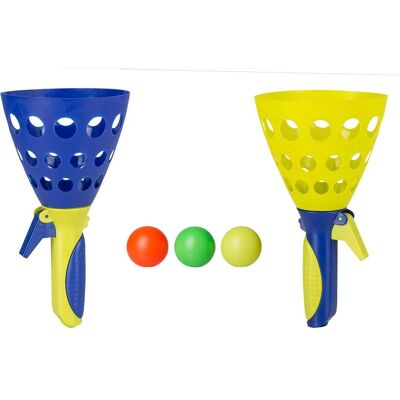 Idena Jeu de balle à attraper XXL Lot de 2, 3 balles incluses (1 - 2 Joueur) - Publicité Idena Jeu de balle à attraper XXL Lot de 2, 3 balles incluses (1 - 2 Joueur) - Publicité