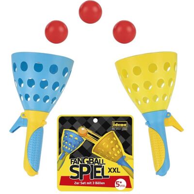 Idena Jeu de balle à attraper XXL Lot de 2 avec 3 balles - Publicité Idena Jeu de balle à attraper XXL Lot de 2 avec 3 balles - Publicité