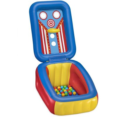 Bolz Piscine à balles gonflable multi fonctions Flip 'n Toss avec 25 balles - Publicité Bolz Piscine à balles gonflable multi fonctions Flip 'n Toss avec 25 balles - Publicité