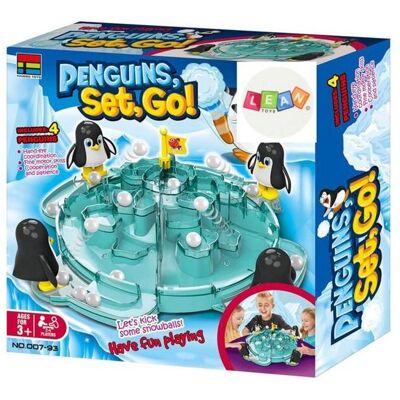 Lean Toys Leantoys Pinguin-Fussball, Kick den Ball, Eisberg - Publicité Lean Toys Leantoys Pinguin-Fussball, Kick den Ball, Eisberg - Publicité