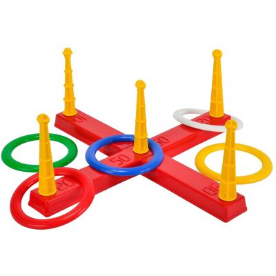 Jeu de lancer d'anneaux en croix - Jouet - Publicité Jeu de lancer d'anneaux en croix - Jouet - Publicité
