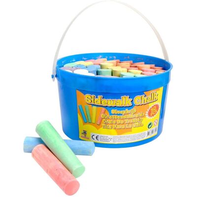 Johntoy Craie de trottoir en seau, 50pcs. (50x) - Publicité Johntoy Craie de trottoir en seau, 50pcs. (50x) - Publicité