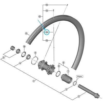 Shimano Rayon WH-R8170-C36-TL-V 286mm avant tubeless - Publicité Shimano Rayon WH-R8170-C36-TL-V 286mm avant tubeless - Publicité