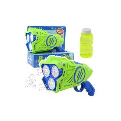 Lean Toys Lean Seifenblasenpistole Batterie Leuchtet Led Blau-Grün - Publicité Lean Toys Lean Seifenblasenpistole Batterie Leuchtet Led Blau-Grün - Publicité
