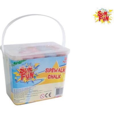 Sun Fun Strassenkreide, 15 Sticks (15x) - Publicité Sun Fun Strassenkreide, 15 Sticks (15x) - Publicité