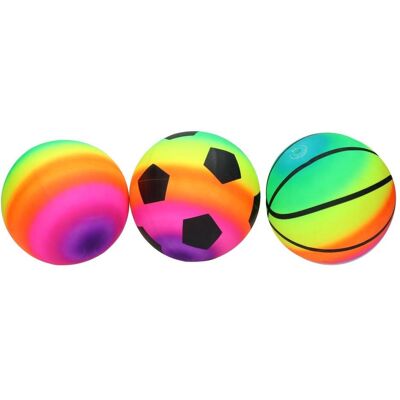 Toi-Toys Buntball 20cm Regenbogen 3f sortiert (Disp.=24) - Publicité Toi-Toys Buntball 20cm Regenbogen 3f sortiert (Disp.=24) - Publicité