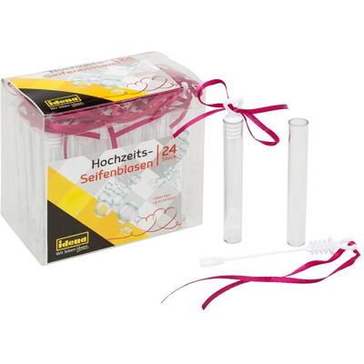 Idena Bâton de bulles de savon avec couvercle en forme de coeur 4,5ml 24pcs - Publicité Idena Bâton de bulles de savon avec couvercle en forme de coeur 4,5ml 24pcs - Publicité