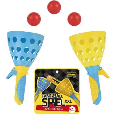 Idena Jeu de balle à attraper XXL Lot de 2 avec 3 balles - Publicité Idena Jeu de balle à attraper XXL Lot de 2 avec 3 balles - Publicité