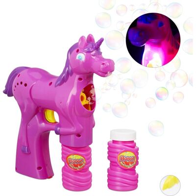 Relaxdays Pistolet à bulles licorne - Publicité Relaxdays Pistolet à bulles licorne - Publicité