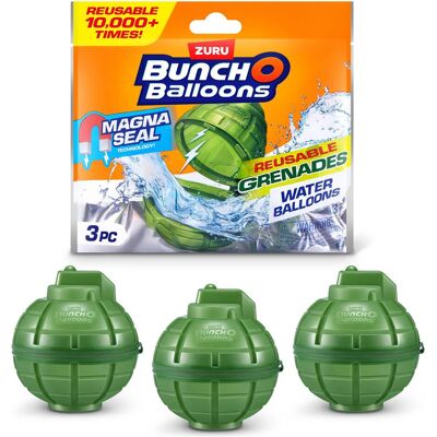 Zuru Bunch-o-Balloons Wiederverwendbare magnetische Wassergranaten, 3er-Pack (3x) - Publicité Zuru Bunch-o-Balloons Wiederverwendbare magnetische Wassergranaten, 3er-Pack (3x) - Publicité