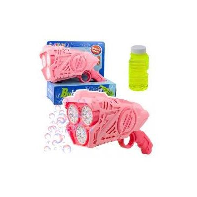 Lean Toys Batteriebetriebene Seifenblasenpistole mit LED-Leuchten, Rosa - Publicité Lean Toys Batteriebetriebene Seifenblasenpistole mit LED-Leuchten, Rosa - Publicité