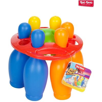 Toi-Toys Bowling-Set Bunt, 7-tlg. Publicité Toi-Toys Bowling-Set Bunt, 7-tlg. Publicité