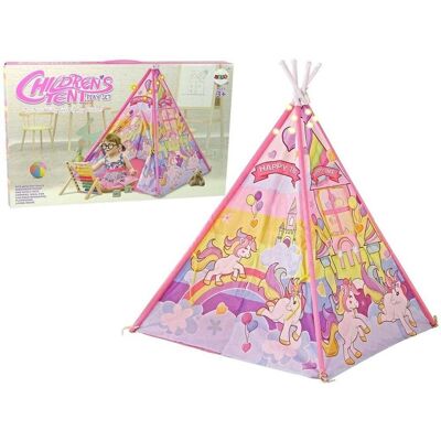 Lean Toys Tente lumineuse enfant Licorne Poneys Rose - Publicité Lean Toys Tente lumineuse enfant Licorne Poneys Rose - Publicité