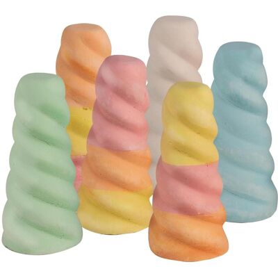 Pustefix MALEFIX Strassenmalkreide 6er Packung Einhorn (6x) - Publicité Pustefix MALEFIX Strassenmalkreide 6er Packung Einhorn (6x) - Publicité