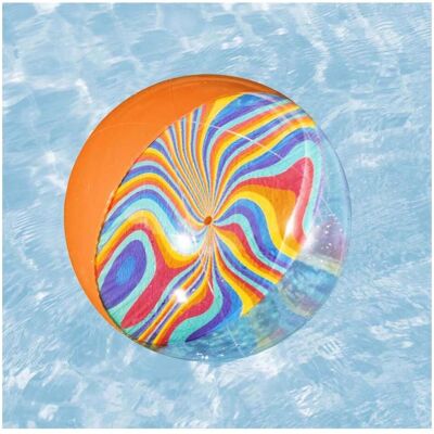 Bestway Tie-Dye Twist Ballon de plage gonflable 46 cm - Publicité Bestway Tie-Dye Twist Ballon de plage gonflable 46 cm - Publicité
