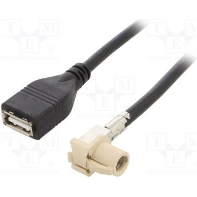 4CarMedia Câble de 1 m avec fiche Fakra HSD coudée, prise USB A coudée et droite, Câble d'antenne - Publicité 4CarMedia Câble de 1 m avec fiche Fakra HSD coudée, prise USB A coudée et droite, Câble d'antenne - Publicité