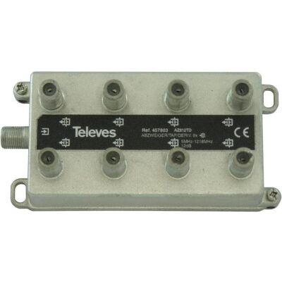 Diviseur à 8 sorties Televes AZ812TD - 5-1218 MHz - 12dB - Câble d'antenne - Publicité Diviseur à 8 sorties Televes AZ812TD - 5-1218 MHz - 12dB - Câble d'antenne - Publicité