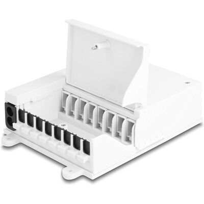 Delock Fibre optique FTTH Indoor Boîtier de distribution pour montage mural 8 ports blanc, Câble d'antenne - Publicité Delock Fibre optique FTTH Indoor Boîtier de distribution pour montage mural 8 ports blanc, Câble d'antenne - Publicité