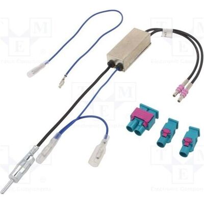 Per.Pic. Fiche DIN pour câble, prise double Fakra, 2 prises Fakra droites, Câble d'antenne - Publicité Per.Pic. Fiche DIN pour câble, prise double Fakra, 2 prises Fakra droites, Câble d'antenne - Publicité
