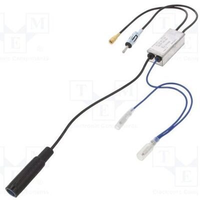 Per.Pic., Antenne pour voiture, Répartiteur AM, DAB, FM avec amplificateur, 0,36 m, 12 V CC, RG174 - Publicité Per.Pic., Antenne pour voiture, Répartiteur AM, DAB, FM avec amplificateur, 0,36 m, 12 V CC, RG174 - Publicité