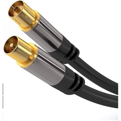 PremiumCord kjqiec015 Câble de connexion d’antenne TV HQ - 75 Ohm - Publicité PremiumCord kjqiec015 Câble de connexion d’antenne TV HQ - 75 Ohm - Publicité