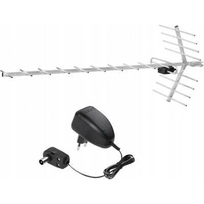 Libox Antenne RTV Antenne active directionnelle 19 éléments LB1900W, Parabole + antenne - Publicité Libox Antenne RTV Antenne active directionnelle 19 éléments LB1900W, Parabole + antenne - Publicité
