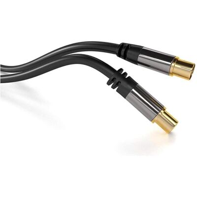 PremiumCord kjqiec015 Câble de connexion d’antenne TV HQ - 75 Ohm - Publicité PremiumCord kjqiec015 Câble de connexion d’antenne TV HQ - 75 Ohm - Publicité