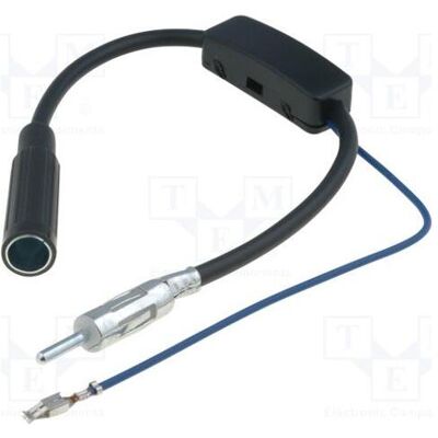 Per.Pic. Câble de 0,3 m avec prise DIN, fiche DIN droite, 12 V CC, gain AM : 20 dB, Câble d'antenne - Publicité Per.Pic. Câble de 0,3 m avec prise DIN, fiche DIN droite, 12 V CC, gain AM : 20 dB, Câble d'antenne - Publicité
