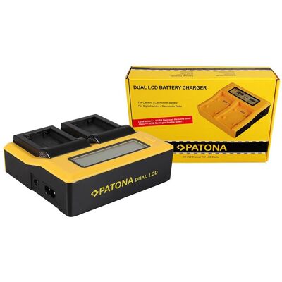 Chargeur Double Patona - Compatible avec Fujifilm - Jaune & Noir - Publicité Chargeur Double Patona - Compatible avec Fujifilm - Jaune & Noir - Publicité