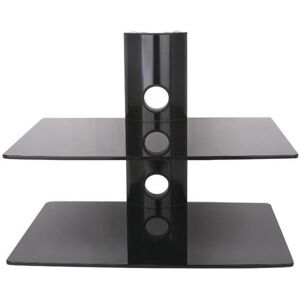 ART STO D-50N Étagère murale double D-50N 20KG pour DVD/Receiver noir, Support mural pour TV, Noir - Publicité ART STO D-50N Étagère murale double D-50N 20KG pour DVD/Receiver noir, Support mural pour TV, Noir - Publicité