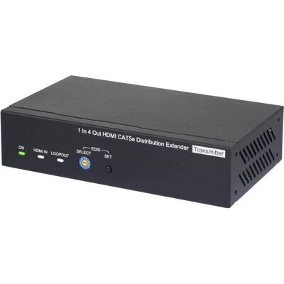 SpeaKa Professional SPEAKA Extender Kit HDMI 1 x 4 via câble réseau (Rallonge), Convertisseur vidéo - Publicité SpeaKa Professional SPEAKA Extender Kit HDMI 1 x 4 via câble réseau (Rallonge), Convertisseur vidéo - Publicité