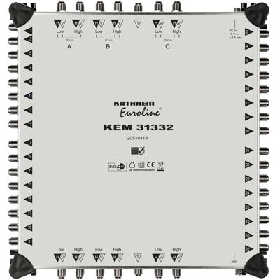 Kathrein EUROLI Matrice de commutation KEM 31332 13 entrées 32 sorties cascadables, Accessoires TV - Publicité Kathrein EUROLI Matrice de commutation KEM 31332 13 entrées 32 sorties cascadables, Accessoires TV - Publicité